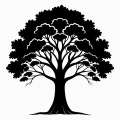 Obraz premium vector tree silhouette