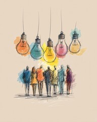 Brainstorm session showing team talk in office unity representing creative corporate synergy

