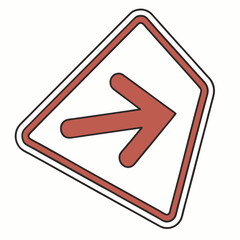 Obraz premium red warning sign