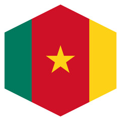 flag of Cameroon hexagon