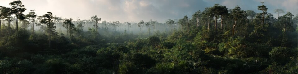 Nature panoramas in hdr 360&deg; forests