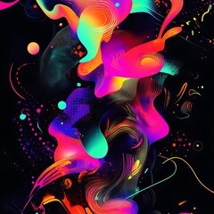 Electric colorful wisps of light painting in motion high resolution picture