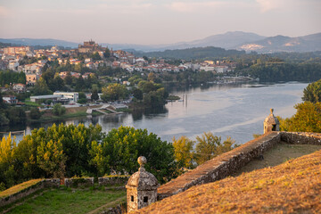 A popular tourist viewpoint on the border of Spain and Portugal. A Famous Tourist Viewpoint