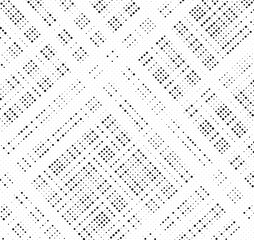 Grunge halftone gradient texture. Faded grit noise background. Sandy gritty wallpaper. Retro pixelated backdrop. Black and white anime or manga comic overlay. Vector graphic design textured halftone