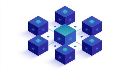 Obraz premium Innovative Blockchain Solution for Enhanced Scalability and Layer Optimization