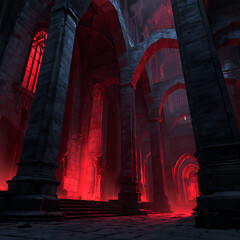 columns in the church