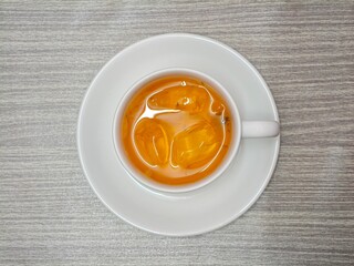 Cup of Chrysanthemum tea. Flowering tea. Herbal tea