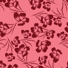 seamless pattern with flowers