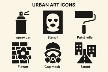 Urban Art Essentials – Street Art, Graffiti, and Creative Expression Vector Set