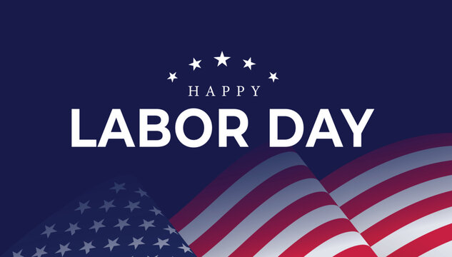 Happy Labor day USA poster for story, card, banner, vector illustration background