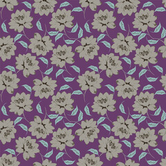 seamless pattern with flowers