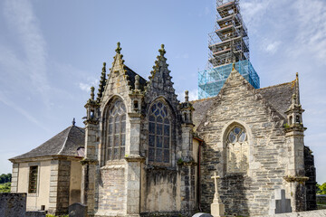 Enclos paroissial de Loc-Eguiner dans le département du Finistère - Bretagne