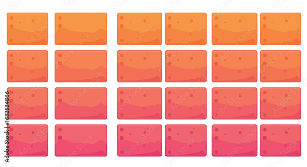 Poster seamless gradient tile pattern in warm tones