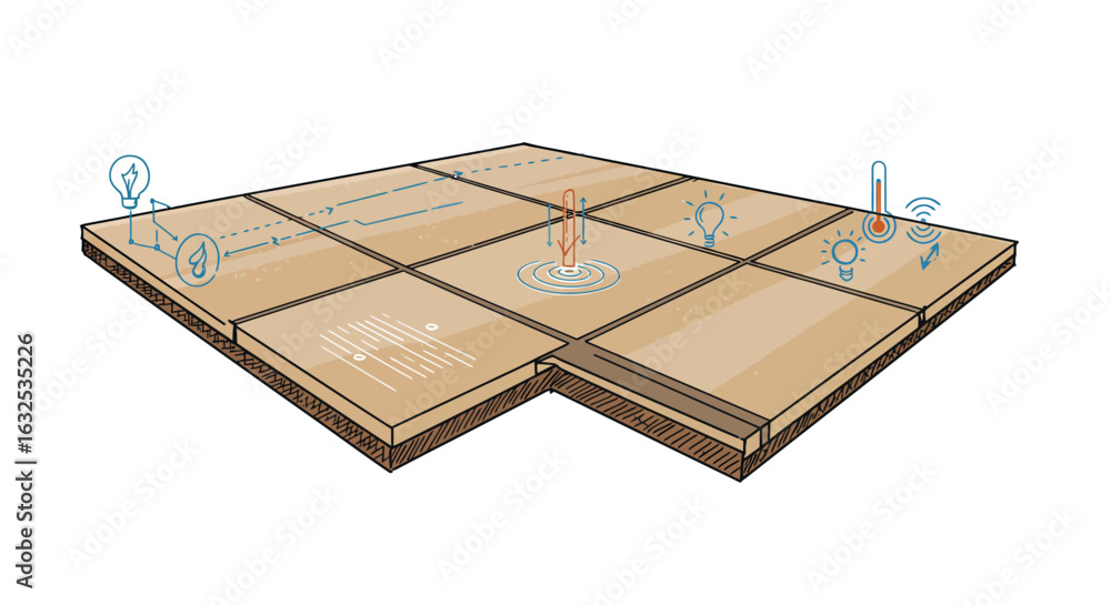 Poster Innovative smart floor with embedded technology and sensors