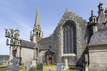 Enclos paroissial de Locmélar dans le département du Finistère - Bretagne