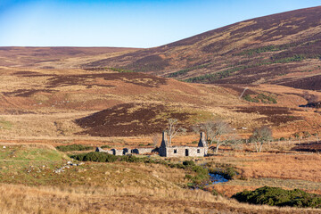 Autumn landscape in the Scottish Highlands