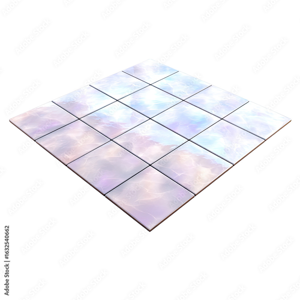 Poster glossy marble pattern tile with soft pastel colors for elegant interior design and modern architectu