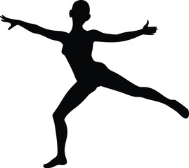 silhouette of a dancer