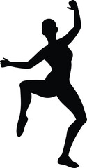 Fototapeta premium silhouette of a dancer