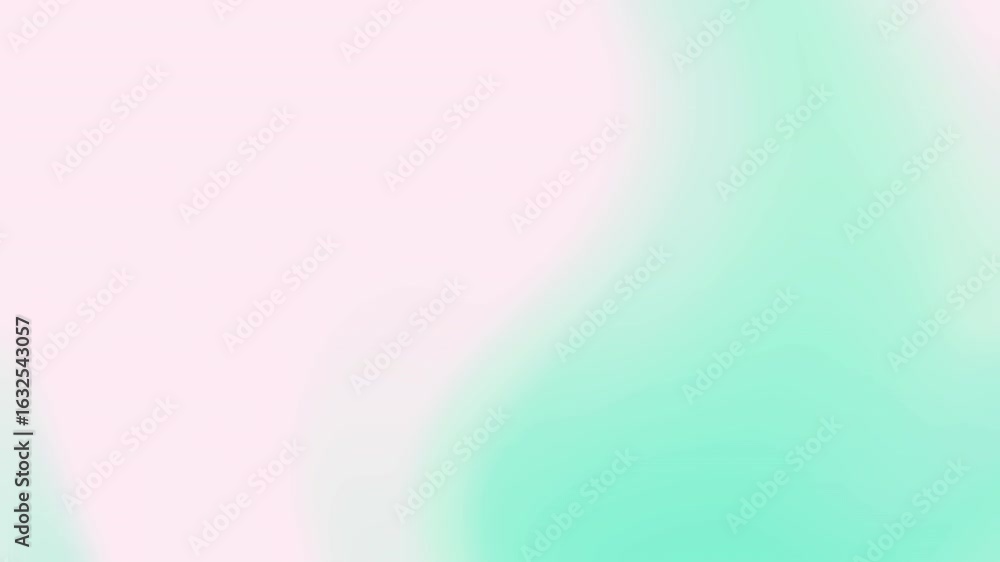 Poster soft gradient blue and pink curve form a vibrant rainbow wave pattern for an abstract colorful digit