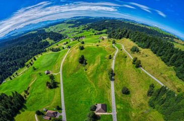 Schallenbergpass im Kanton Bern, Schweiz, Luftaufnahme, August 2025