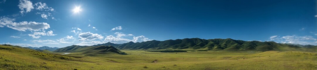 Fototapeta premium Panoramic hdr landscape view nature 360 degree