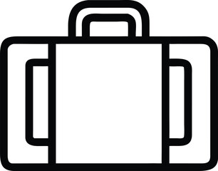 suitcase isolated on white background