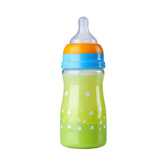 Colorful Baby Bottle with Stars Design Ideal for Infant Feeding and Nutrition in Modern Parenting Settings