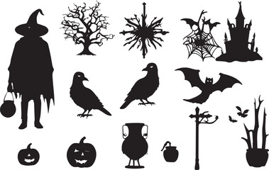 Halloween festivals silhouette