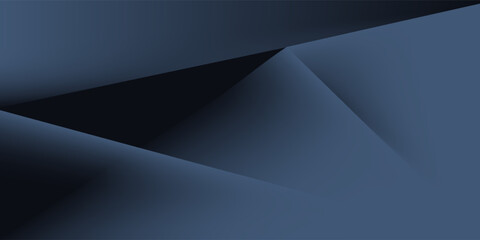 Modern black blue abstract background. Minimal. Color gradients. Dark. Web banners. Geometric shapes. 3d effect. Lines stripes triangles.vector