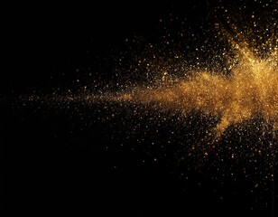 Obraz premium Vibrant starburst on black background, yellow dots radiate outward. White line adds contrast, emphasizing yellow hue. Bright, dynamic composition, visually engaging scene.