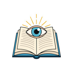 (Divine Eye of Knowledge. Illuminating truth and spiritual insight, this icon represents profound enlightenment, ancient wisdom, and the quest for understanding.)