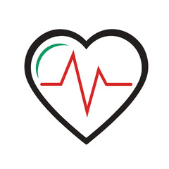 heart with heartbeat icon