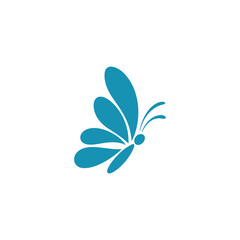 Modern and minimalist vector and abstract logo Unique butterfly logo