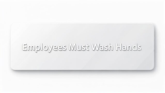 White rectangular sign with text