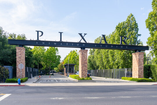 Pixar Animation Studios in Emeryville, CA, United States - June 5, 2023. Pixar Animation Studios is an American computer animation studio. copy space