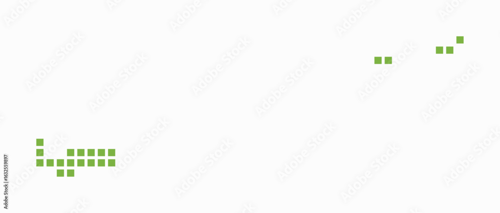 Poster cayman islands dotted map. digital style map of the country on white background. cayman islands shap