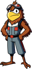 Cute cartoon a illustrator vector falco