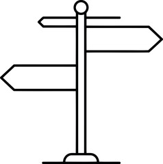 Directional signpost icon choose your path © Taslima