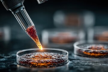 Exploration of Alien Biological Samples in Scientific Research Laboratory Setting