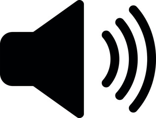 Volume icon sound wave symbol