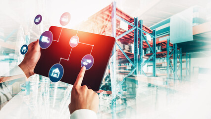 Smart warehouse management system with innovative internet of things technology to identify package...