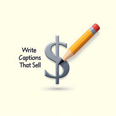 Write caption that sell logo