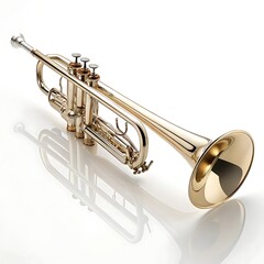 Obraz premium trumpet isolated on black