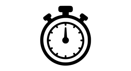 Obraz premium Timer minimalist in a white background beautiful