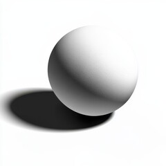 A smooth, textured sphere casting a shadow.