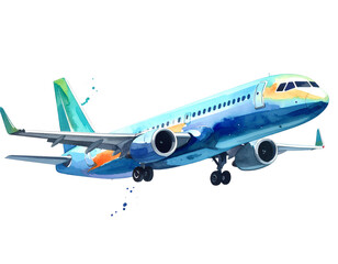 Airplane flying icon transparent background