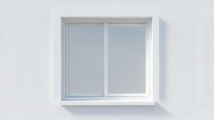 White window on a white wall