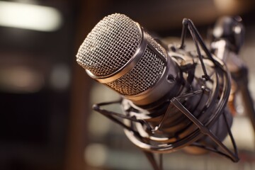 Close-up studio microphone