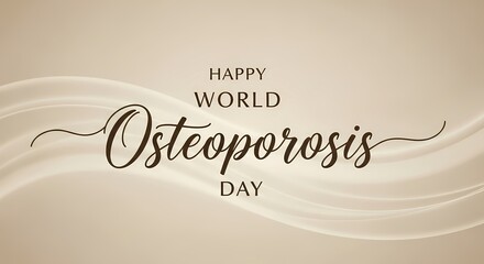 Happy world osteoporosis day celebration design for awareness and education